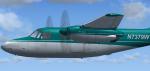 FSX/FS2004 Aero Commander 680 Super Teal and White N7379W Textures